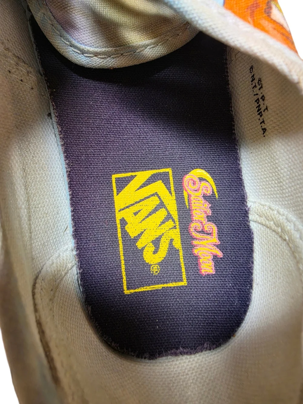 Vans x Sailor Moon Kids Slip-On Shoes Size 2 Anime Canvas Sneakers Youth
